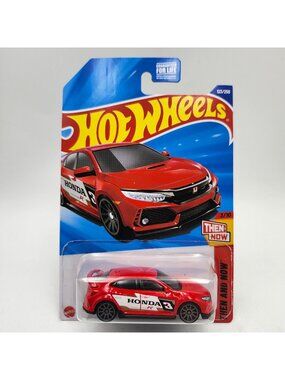 Hot Wheels 2018 Honda Civic Type R Red Then And Now 3/10 123/250